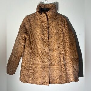 Marc New York Snakeskin Puffer Jacket